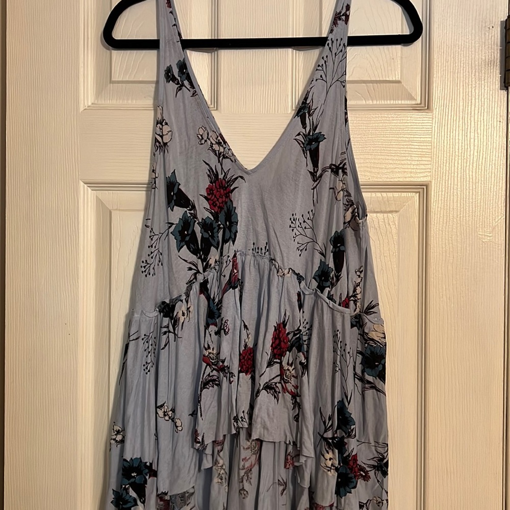 Oversized floral pattern tank top in a size medium.